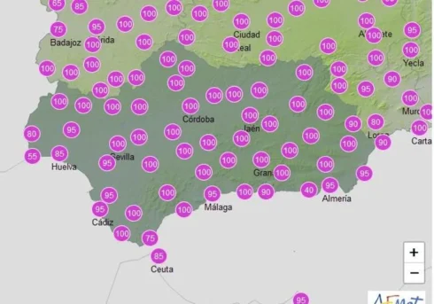 Costa del Sol with '100% chance of rain' tomorrow as yellow alerts return to Spain's Andalucia this week